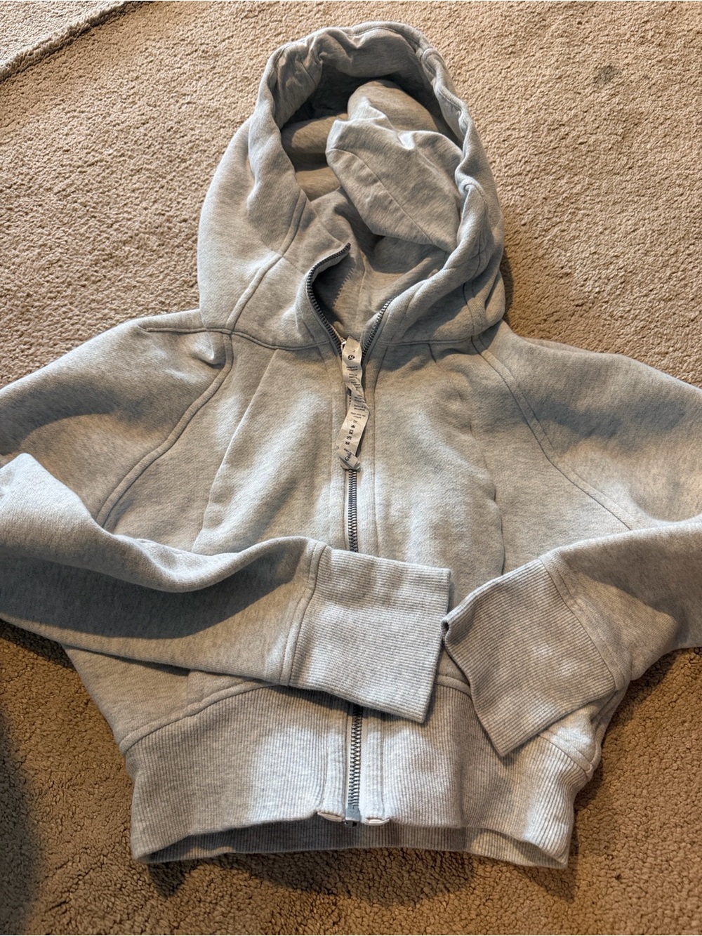 lululemon athletica Kids Light Gray Zip-Up Hoodie